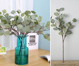 ITEM 1Pc Fake Eucalyptus Greenery Home Office Decor Green Plant DIY Bridal Bouquet Wreath Artificial Greenery For Weddings5140550