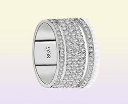 Jewelry Drop Delivery 2021 Vecalon Starlight Promise Ring 925 Sterling Sier Five Dazzling Layers Diamond Cz Engagement Wedding Ban2280717