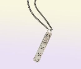 Chains S925 Sterling Silver Rectangular G Skull Necklace Unisex Fashion Personality Simple Elf Original Luxury Jewelry Holiday59293301729