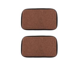 Set of 2 30x40cm Brown Home Chair Cushion Dining Chair Pads Easy To Care3701428