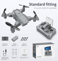 KY905 Mini Drone with 4K Camera HD Foldable Drones Quadcopter OneKey Return FPV Follow Me RC Helicopter Quadrocopter Kid039s T2531582