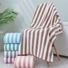 Towel Stripe Microfiber Bathroom Set Super Absorbent Soft Bath Towels Large Size For Women Shower Wrap 70x140cm