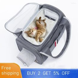 Cat Carriers Pet Small Dog Bag Transport Puppy Travel Breathable Sling Handbag Foldable Outdoor Carrier Shoulder Accessories Supplies
