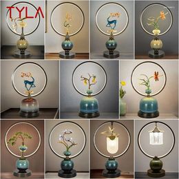 Table Lamps TYLA Ceramic Desk Light Luxury Contemporary Brass For Living Room Creative Bed