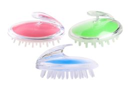 Head Massager Adults Silicone Scalp Massager Brush Hair Washing Comb Body Brush Tools Handheld PVC brush3651913