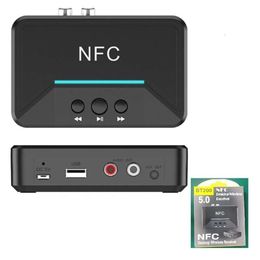 BT200 Receiver 5.0NFC Adapter 3.5RCA Wireless USB Player Car Bluetooth Stick