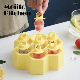 Baking Moulds Ice Mold BPA Free 7 Cavities Non-Stick Silicone Honeycomb Cube Mould Cream Ball Maker For Home Baby Feeding Kitchen Tools