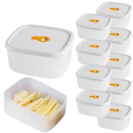 Take Out Containers 10pcs Salad Food Storage Snap Lid Meal Prep Leakproof Reusable For Home