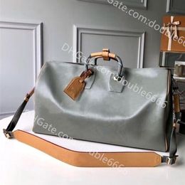 luxurys designers bags High capacity Duffel bag Women Travel Tote Men Boston Handbags Coated Canvas Soft Leather Suitcase Luggage 43886 266P