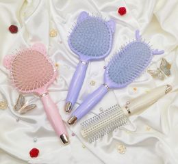 Massage air cushion comb Curly comb Anti-static cartoon cute air bag comb Plastic smooth hair comb soft hair brushes