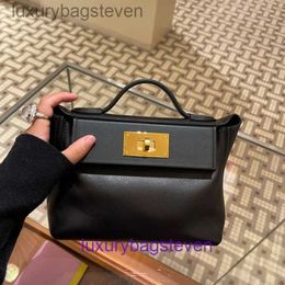Luxurys Hremms Kelyys Original 1:1 Designers Bags Handbags Purses Shoulder Family Mini 21cm Bag 2024 New Womens Versatile One Shoulder with Real Logo