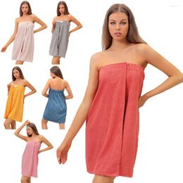 Towel 70x140CM High Quality Bath For Women Wearable Solid Colour Wrap Microfiber Skirt Dress SPA Wraps