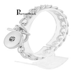 10pcs Lot Diy Bangles 18mm Ginger Snap Bracelet Metal Snap Button Charms Jewellery Bracelet For Women Kb3347 109926945