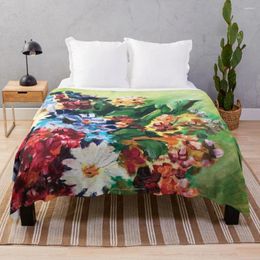 Blankets More Flowers From My Youth Throw Blanket Oversized Decorative