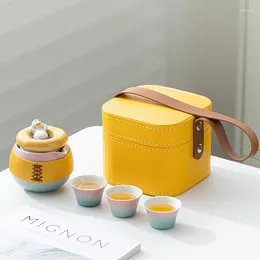 Teaware Sets Teapot And Tea Cup Set Kit Household Making Travel Outdoor Portable Giving Gifts To Friends Birthday Gift
