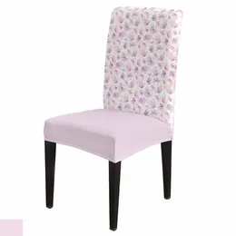 Chair Covers Spring Butterfly Watercolour Dining Spandex Stretch Seat Cover For Wedding Kitchen Banquet Party Case