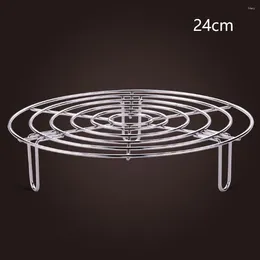 Double Boilers Tall Wire Round Heavy Duty Trivet Cooking Pot Pan Stand Kitchen Tool Steamer Rack Durable Stainless Steel Food Vegetable Tray