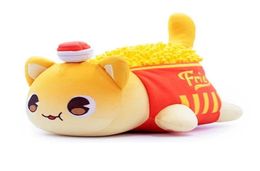 Party Favour Meow Meows Plush Doll Coke French Fries Burgers Bread Sandwiches Werewolf Cat Aphmau Sleeping Pillow Kids Gifts Sofa D9250455