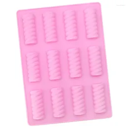 Baking Moulds 12 Spiral Chocolate Mould Pudding Cotton Candy DIY Kitchen Cake Biscuit Mould XG1174