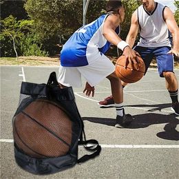 Outdoor Bags Portable Basketball Mesh Bag Football Soccer Storage Backpack Ball Gym Training Volleyball Swimming Beach
