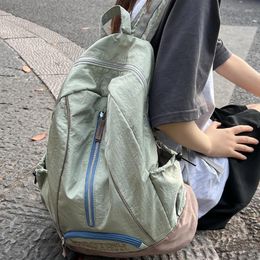 Backpack Lady Vintage Leisure Nylon Cool Female BookBag Women Laptop Fashion Retro Design College Girl Men Travel School Bag