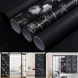 Window Stickers Balcony Opaque Black Blackout Self-adhesive Glass Sticker Film Sunscreen Bedroom Insulation