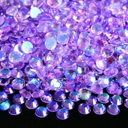 14400Pcs Bulk Wholesale Lt violet Aurora Non fix Rhinestones Glitter Diamond Crystals Nail Art Nails Accesories Charms 240426