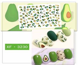 Nail Stickers Set 3D SelfAdhesive Stickers Avocado Cactus Daisy Fruits Leaves Decals for Women Girls Kids DIY Nail Salon Manicure2938840