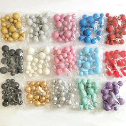Party Supplies 20PCS Cake Topper Ball Set 2cm-4cm Spheres DIY Birthday Mixed Artificial Balls Decoration For Celebrate Glitter
