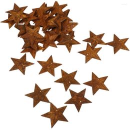 Party Supplies 30 Pcs Mini Rusty Pentagram Vintage Decor Christmas Star Decorations Iron Miniatures