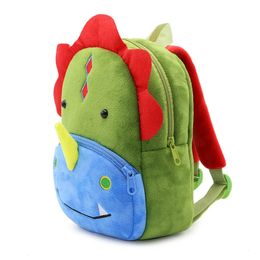 Children Cartoon Plush Backpacks Dinosaur School Bag for Kindergarten Boys Girls Baby Cute Animal Schoolbag Kids Gift 240507