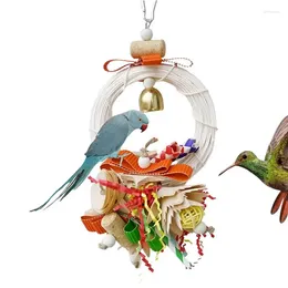 Other Bird Supplies Paper Toys For Birds Colorful Parakeet Chew Durable Interactive Foraging Cage Accessories Small