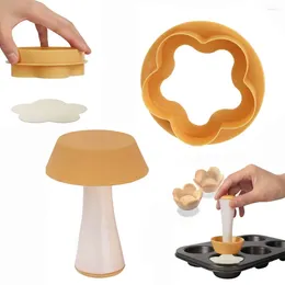 Baking Tools 1 Set Pastry Dough Tamper Kit Cookie Cutter Cupcake Moulds Plastic For Egg Tart Mould Multifunctional Kitchen Accessories