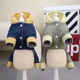 Dog Apparel Clothes Winter Warm Clothing For Chihuahua Teddy Cotton Coats Pet Costume Fur Collar Cloth Thicken Jacket Accessories