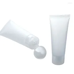Storage Bottles 2Pcs 15ml 20ml 30ml 50ml 100ml Clear Plastic Soft Tubes Empty Cosmetic Cream Emulsion Lotion Packaging Containers