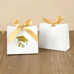 Gift Wrap 10Pcs Graduation Candy Box Chocolate Packaging Boxes S 2024 Congratulations Grad Supplies