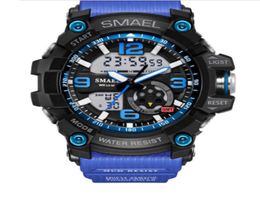 SMAEL Army Green Sport Watch Men Clock Wrist Watch Montre Homme 1617 Waterproof Male Relogio Masculino Man Digital Watches3504027