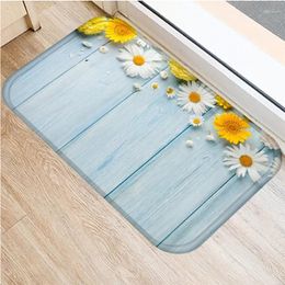 Carpets Floral Landscape Pattern Print Floor Mats For Kitchen And Home Rugs Bedroom Aesthetic Furniture Accessories Mat