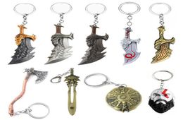Game Peripheral God of War 4 Chaos Blade Broadsword Keychain Kuiye Axe Model Mask Pendant keychain accessories cute for men G10193957474