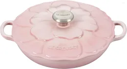 Pans Le Creuset Enamelled Cast Iron Petal Braiser 2.25qt. Shell Pink