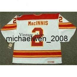 Vin Weng Men Women Youth 2018 Custom Goalie Cut AL MacINNIS 1989 CCM Vintage Home Hockey Jersey All Stitched Name Any Number