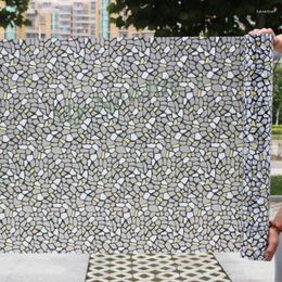 Window Stickers Crushed Stone Glass Film Sticker Frosted Privacy Stained Balcony Self-Adhesive Home Foil Decorative Films 45/90 500cm