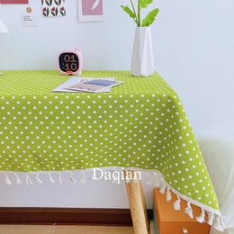Table Cloth Dotted Tablecloth Fabric Art Picnic Po Background Decorative Tea Dormitory Desk