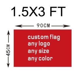 Custom made flag 4590cm 15ft3ft Size Polyester flag banner home garden flag Festive gifts2141866