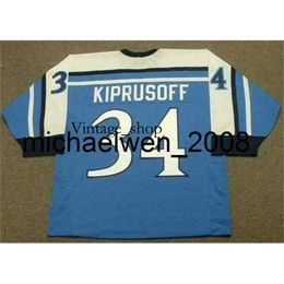 Vin Weng Men Women Youth MIIKKA KIPRUSOFF Team Finland Turn Back Hockey Jersey All Stitched Top-quality Any Name Any Number Goalie Cut