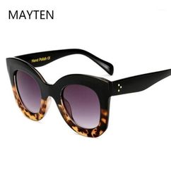 Sunglasses Classic Cat Eye Women Vintage Oversized Gradient Shades Female Luxury Designer UV400 Sunglass13548529