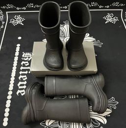 Women Designer Boot Boots Rain Rubber Winter Rainboots Platform Ankle Slip-On Half Pink Black Green Outdoor Luxury Size 35-423799165