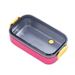 Dinnerware Sets 1pc Lunch Box Bento Storage Containers 1/2 Layers Stainless Steel Portable 22 12 6/22 11cm Kitchen Accessories