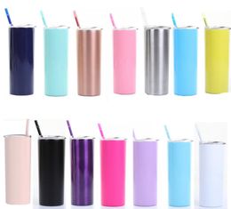 Sublimation Tumblers 20 oz Stainless Steel Double Wall Insulated Water Bottles Sublimation Mugs Cups Blank DIY birthday gifts with6193578