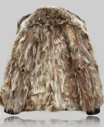 Mens Leather Jacket Winter Real Fur Coats Raccoon Fur Liner Shearling Jackets Outwear Overcoat Snow Windbreaker 2019 High Quality 2517458